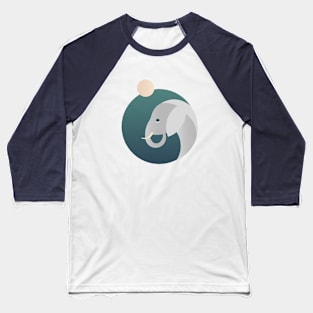 Elephant at sunset Baseball T-Shirt